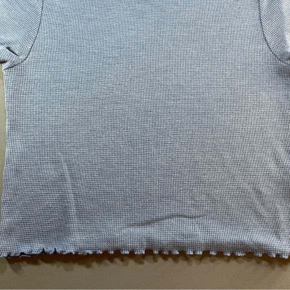 American Eagle Outfitters Light Blue Ribbed Tee - Picture 3 of 11